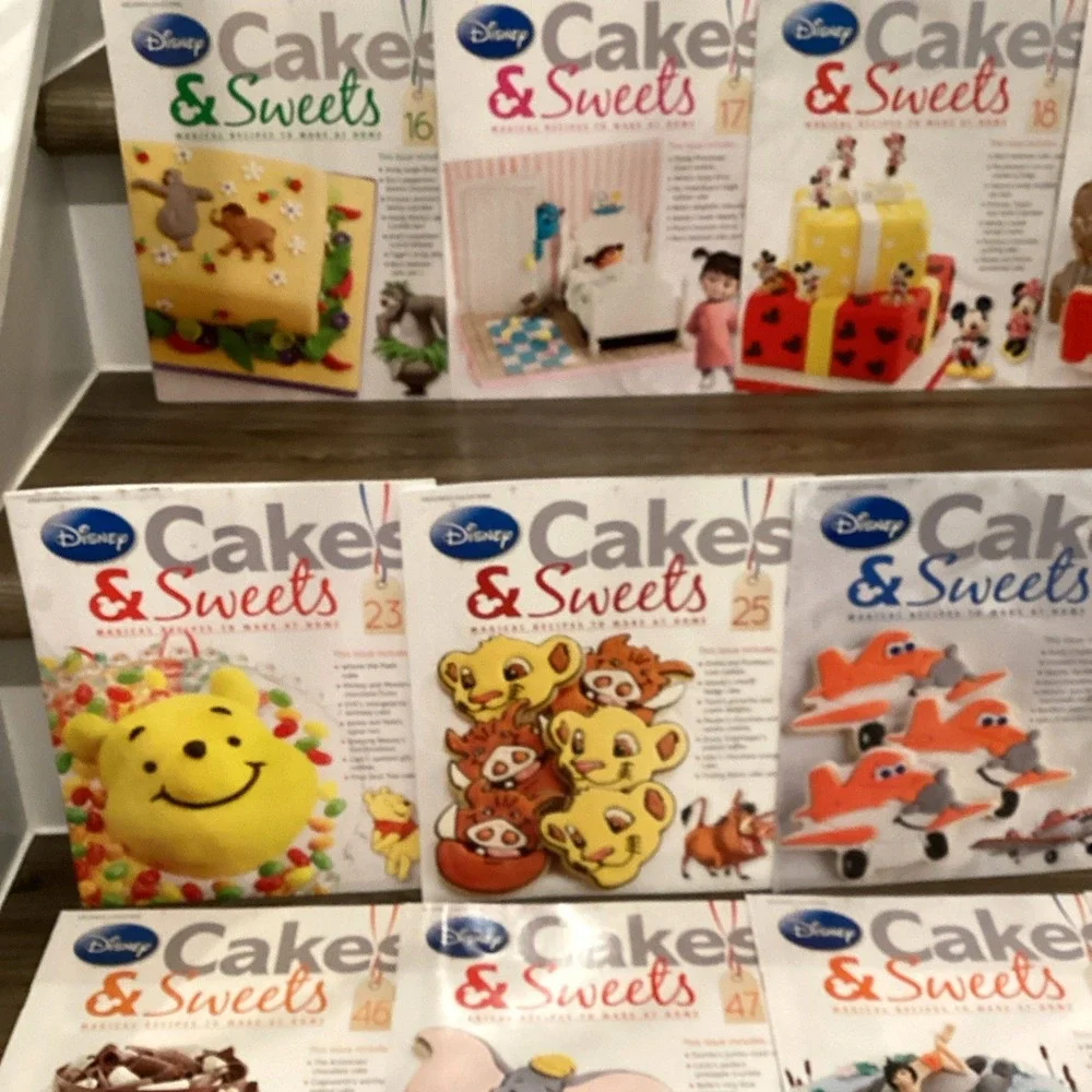 Disney Cakes And Sweets Magazines Themed Recipes Princesses Mickey Lot Of 23